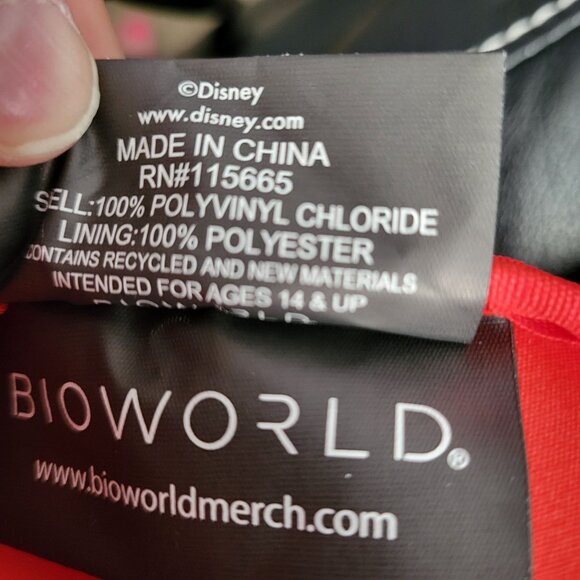 Disney Minnie Mouse Peppermint Swirl Crossbody Bag With Green Bow & Black Strap - Picture 10 of 11